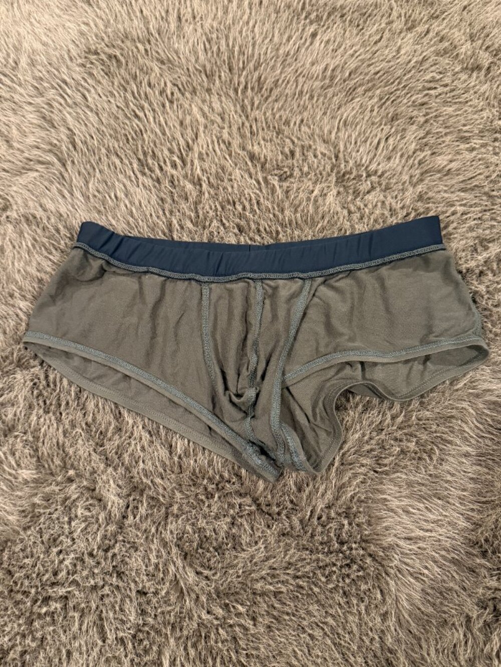 Rough Trade Men's Thin Lounge Trunks Size XL Green 7.5/10 Condition - Picture 8 of 11